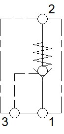 1/4" BSP SINGLE ACTING PO CHECK VALVE-BARREL TYPE