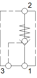 3/4" BSP SINGLE ACTING PO CHECK VALVE-BARREL TYPE